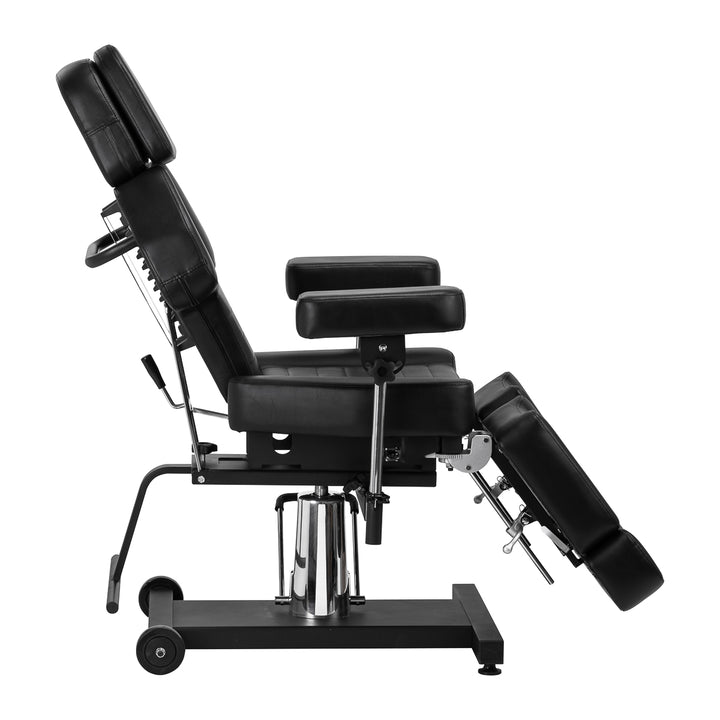 Tattoostoel Hydraulisch Pro Ink 601A Zwart - afbeelding 4