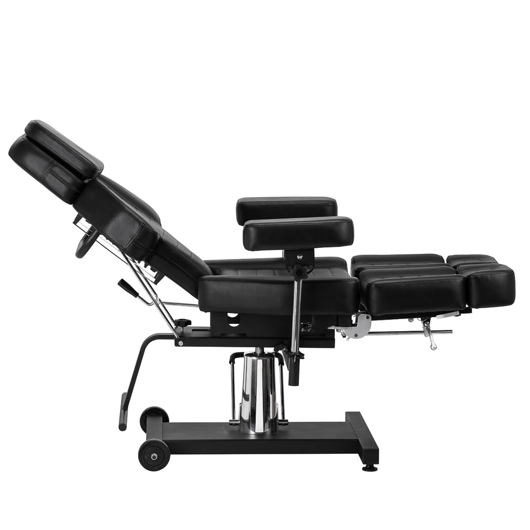 Tattoostoel Hydraulisch Pro Ink 601A Zwart - afbeelding 7
