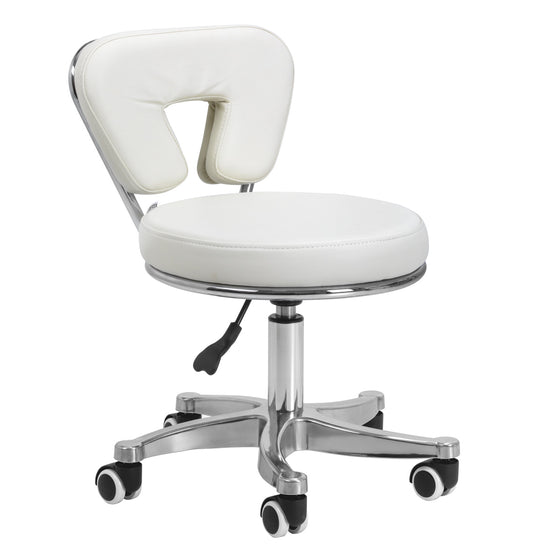 Taburet 9266 Hvid - Justerbar Arbejdsstol