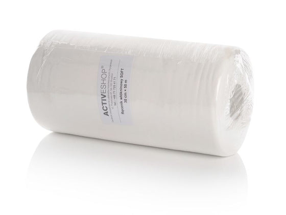 Behandlingsbord Papir på Rulle Polyester Hvid 50 m x 30 cm