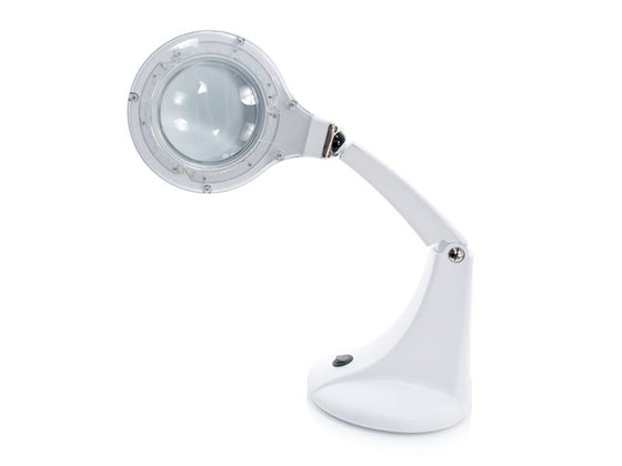 Lup LED 30 SMD 5D på Stativ Elegante Mini - Hvid