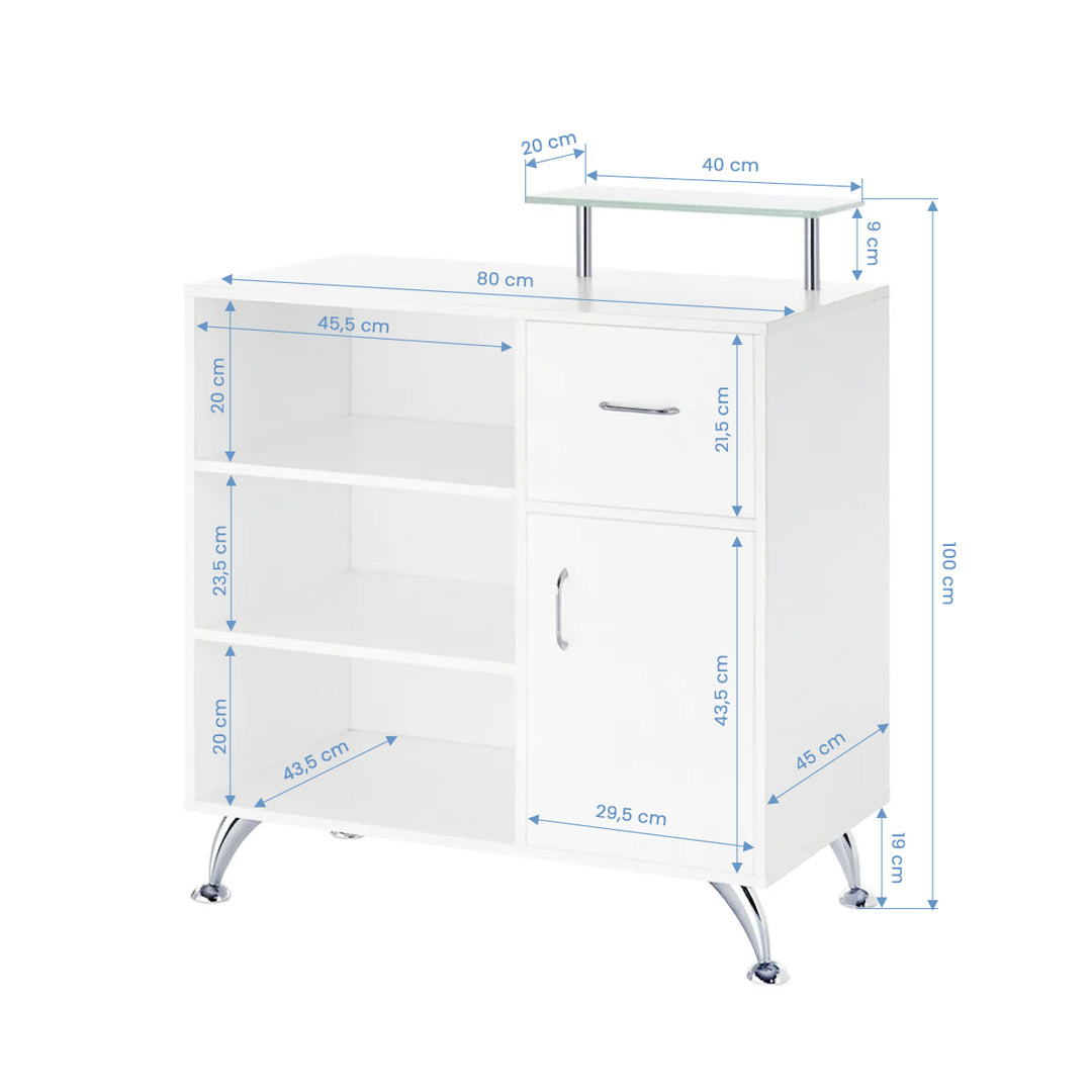 Receptiebalie Gabbiano Q-0833 Wit - afbeelding 3