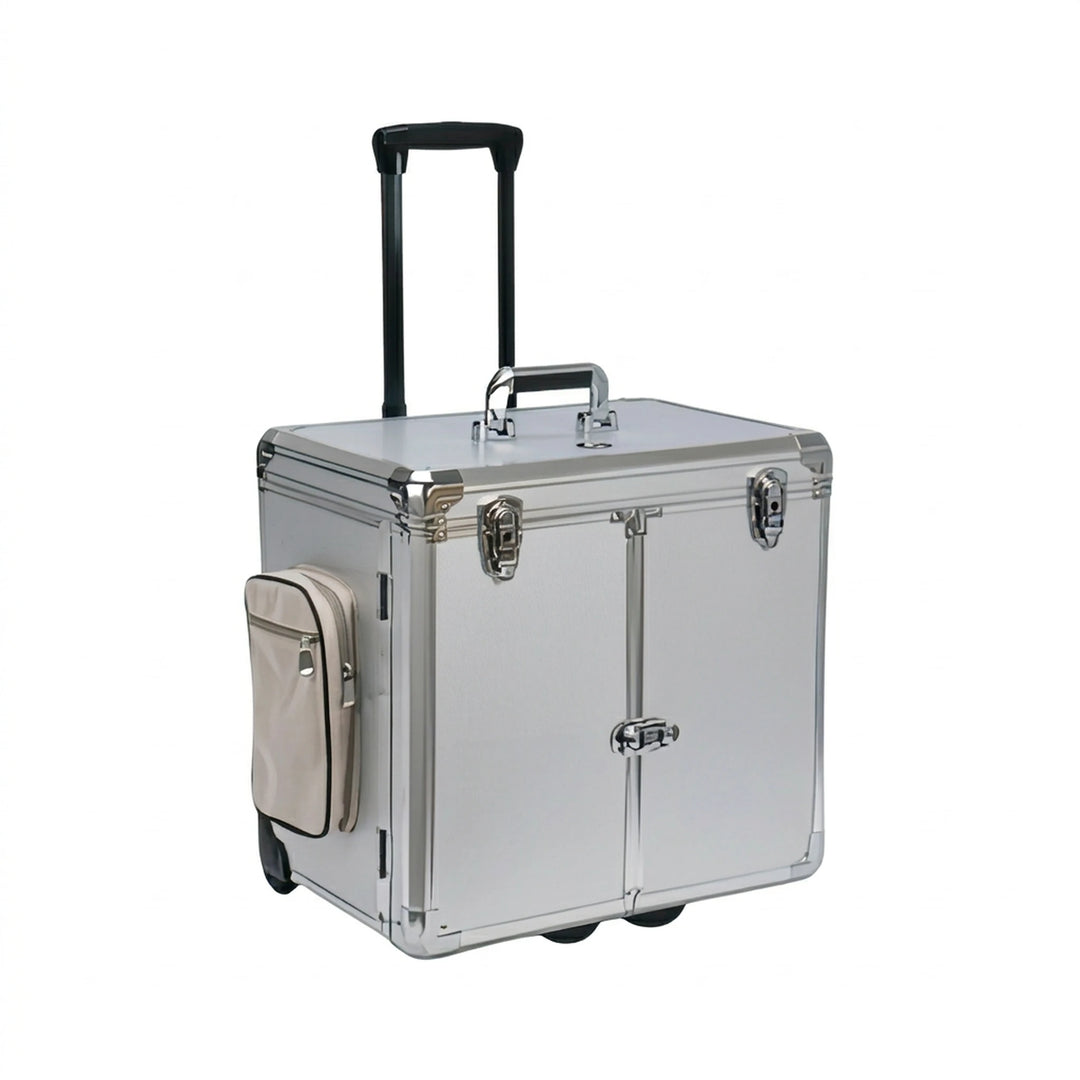 Pedicure Koffer met Trolley Clinic Club Follow Me Amburex Zilver