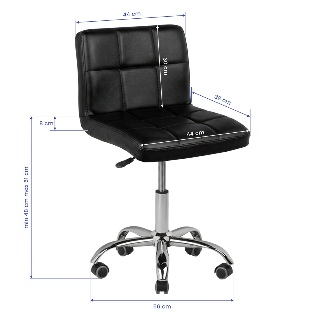 Taburet A-5299 Arbejdsstol - Sort - billede 2