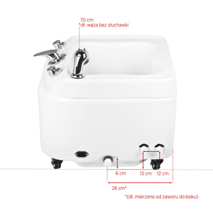 Voetenbad Pedicure met Hydromassage Azzurro A023 Wit - afbeelding 9