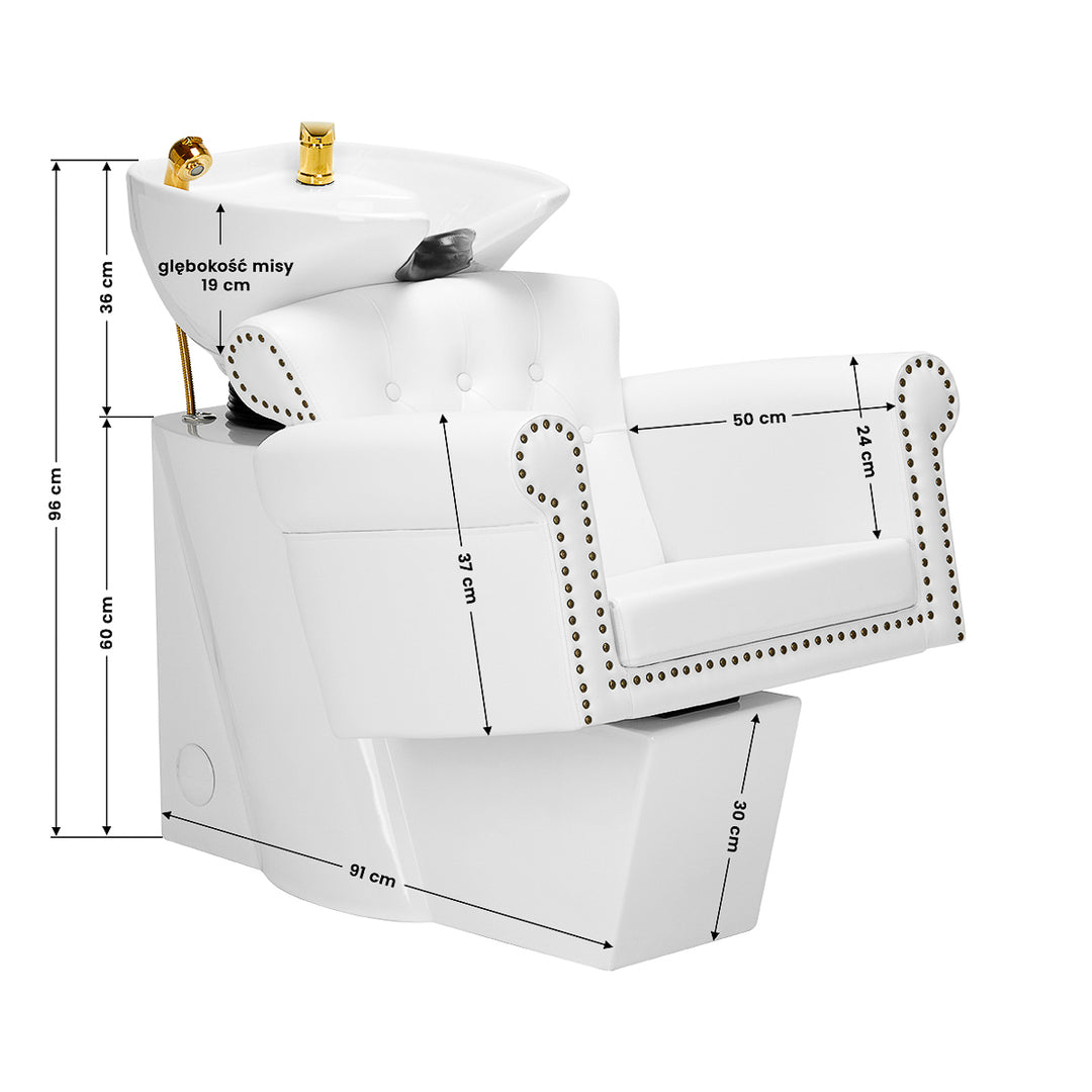 Wasunit Gabbiano Berlin Goud-Wit - afbeelding 13