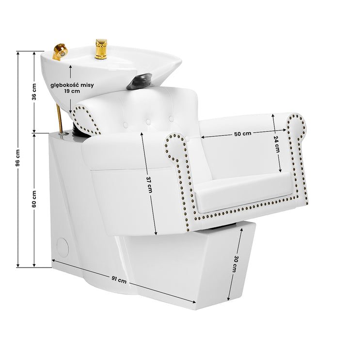Wasunit Gabbiano Berlin Goud-Wit - afbeelding 13