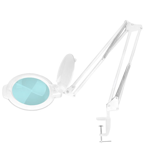 Lupelampe LED SMD 5D med Skrueklemme Glow Moonlight 8013 Hvid