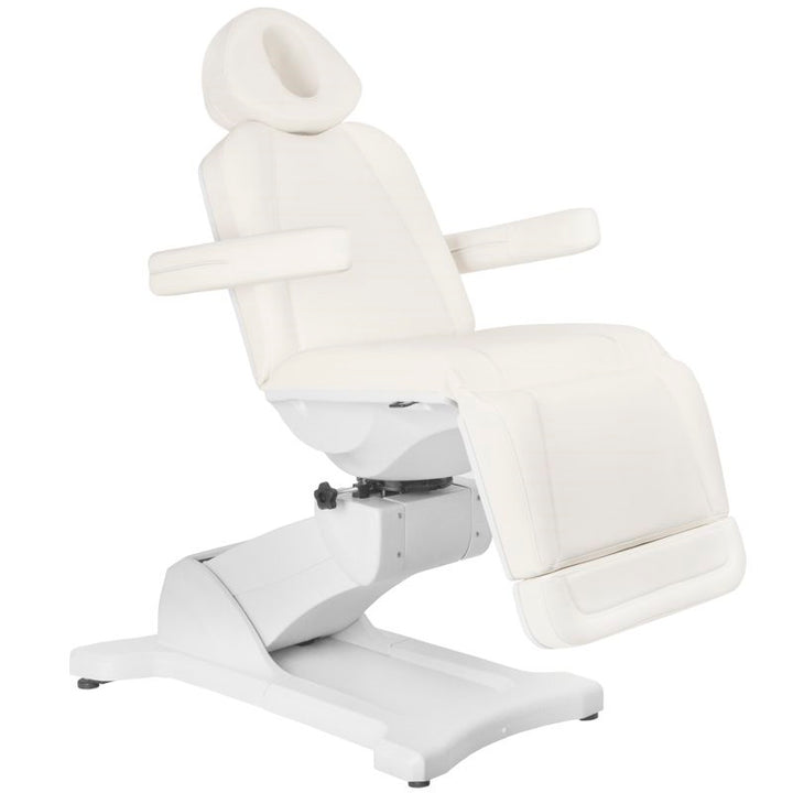 Behandlingsstol Elektrisk Azzurro 869A 4 Motorer Drejbar Hvid - billede 2