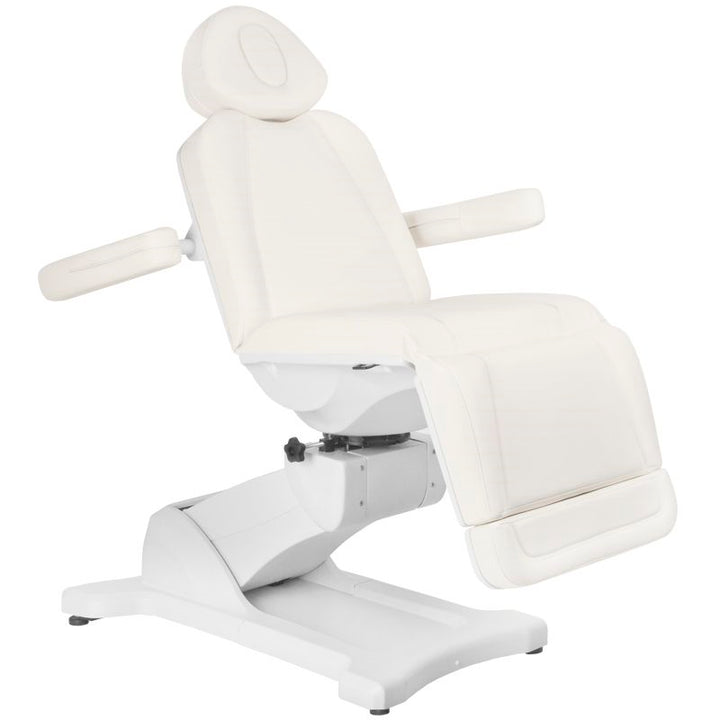 Behandlingsstol Elektrisk Azzurro 869A 4 Motorer Drejbar Hvid - billede 3