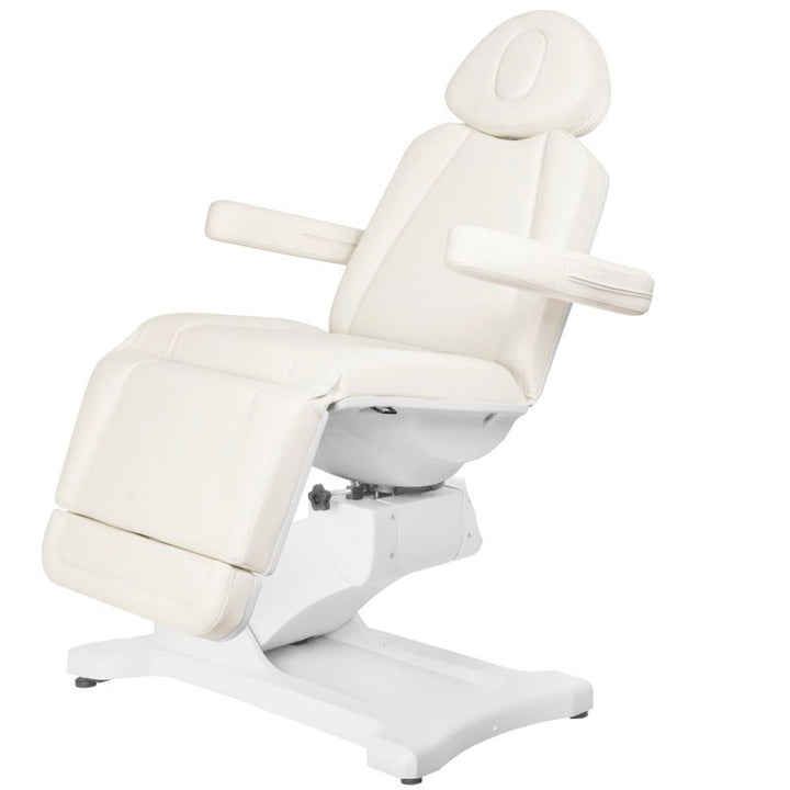 Behandlingsstol Elektrisk Azzurro 869A 4 Motorer Drejbar Hvid - billede 4