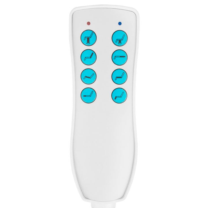 Behandlingsstol Elektrisk Azzurro 869A 4 Motorer Drejbar Hvid - billede 7