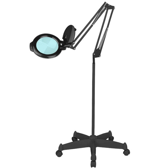 Lupelampe LED SMD 5D på Stativ Glow Moonlight 8013 Sort