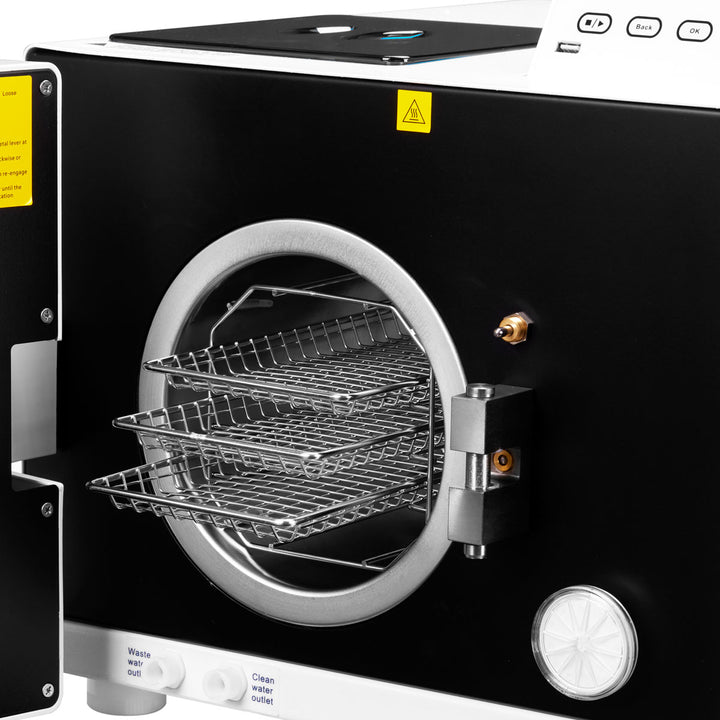 Autoclaaf Lafomed Compact Line LFSS08AC LCD met Printer 8 L Klasse B Medisch - afbeelding 9