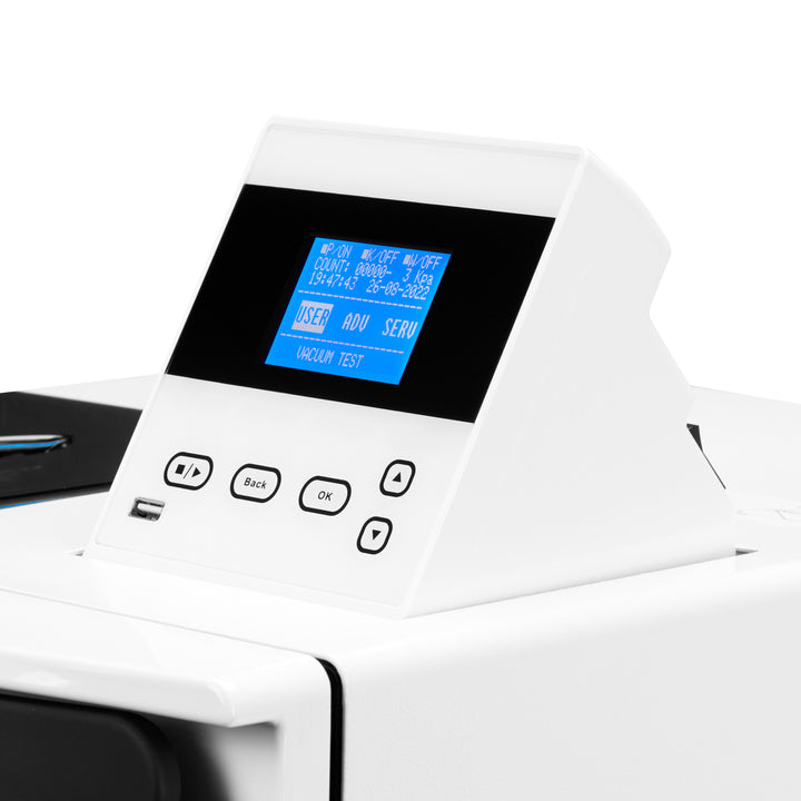 Autoclaaf Lafomed Compact Line LFSS23AC LCD met Printer 23 L Klasse B Medisch - afbeelding 7