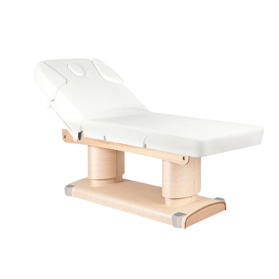 Massagebænk Elektrisk Azzurro 838 Hvid Opvarmet