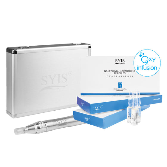 Microneedling Pen Syis 05 Sølv med Kosmetik