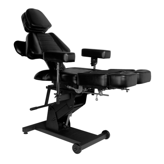 Elektrisk tattoostol Pro Ink 606, 2 Motorer, Sort