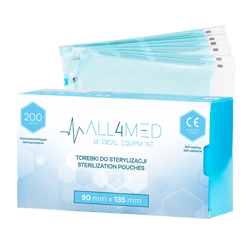 Autoclaafzakken All4Med 90 × 135 mm – 200 Stuks