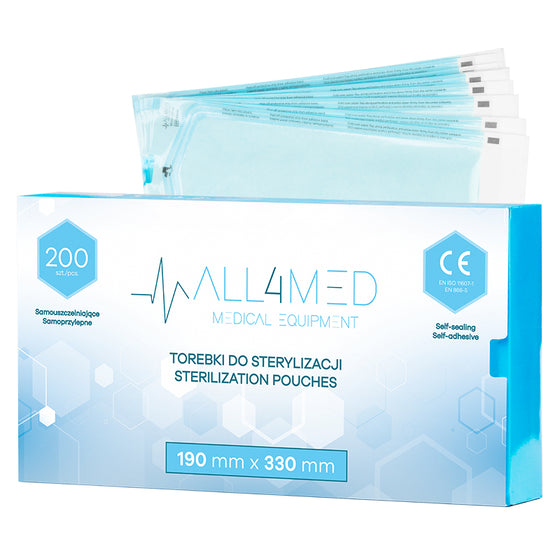 Autoklavposer All4Med 190 × 330 mm – 200 Stk