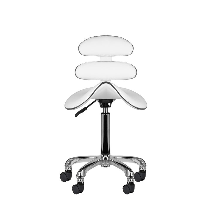Zadelkruk Verstelbaar Eco Leder AM-880 Wit - afbeelding 2