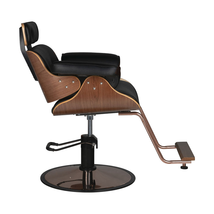 Kappersstoel Gabbiano Florence Walnoot Zwart - afbeelding 2