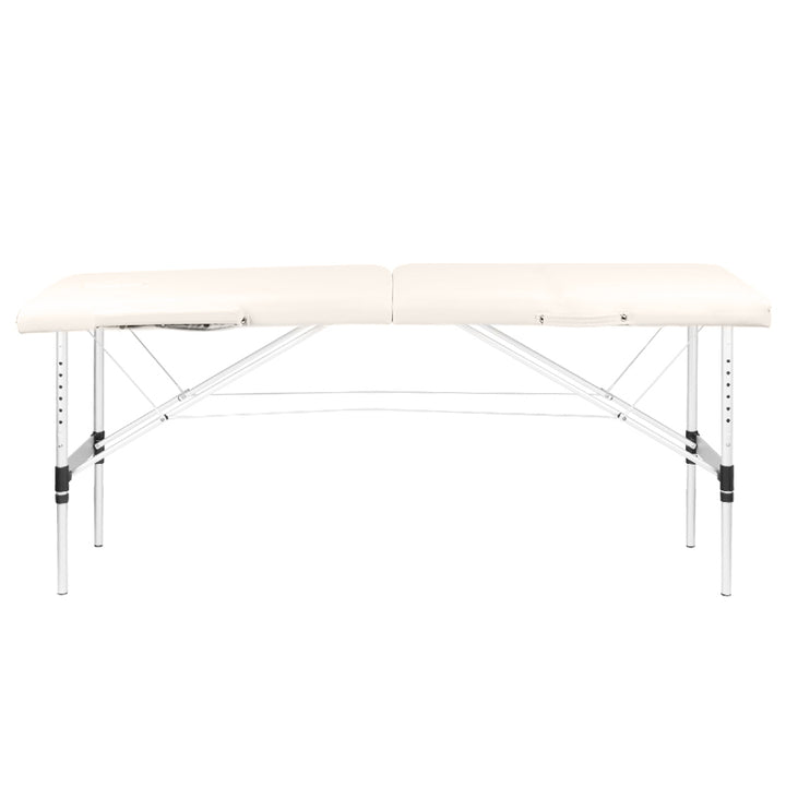 Massagetafel Inklapbaar Aluminium Komfort Activ Fizjo 2 Zones Crème - afbeelding 4