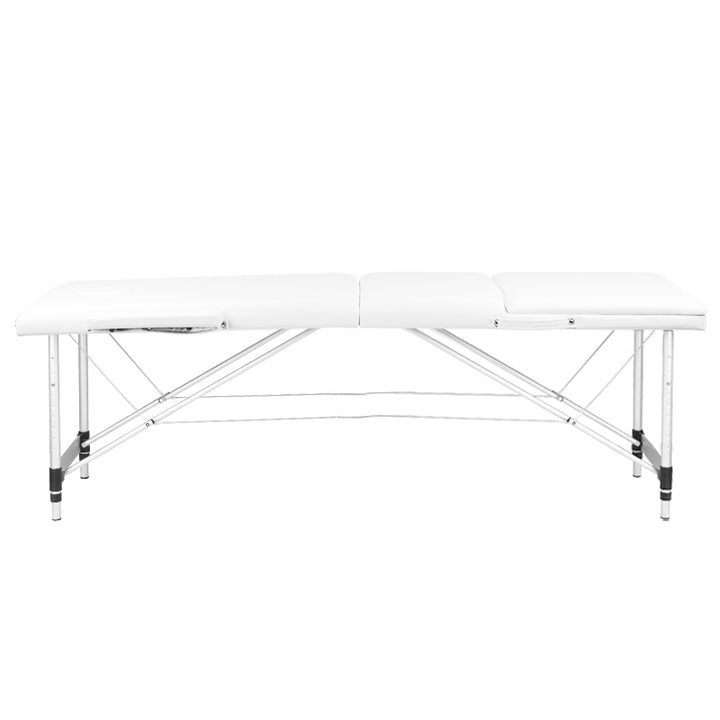 Massagetafel Inklapbaar Aluminium Komfort Activ Fizjo 3 Zones Wit - afbeelding 2