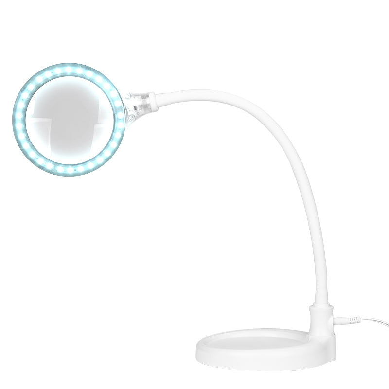 Loeplamp LED 30 SMD 3D met Standaard en Tafelklem Elegante 2014-2R Wit - afbeelding 3