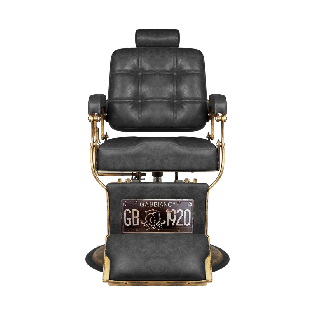 Barberstoel Gabbiano Boss HD Vingtage Leer Zwart - afbeelding 2