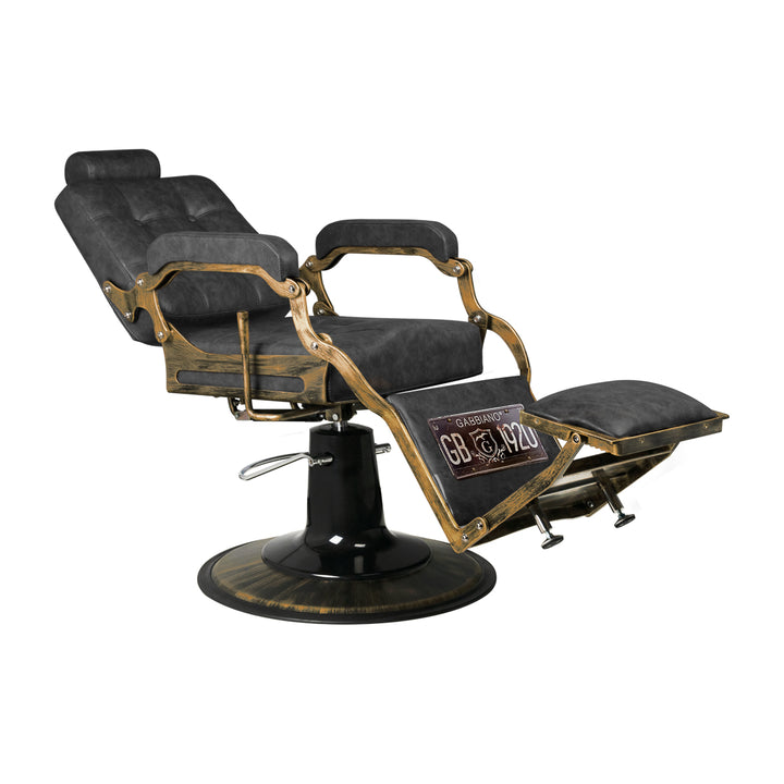Barberstoel Gabbiano Boss HD Vingtage Leer Zwart - afbeelding 6