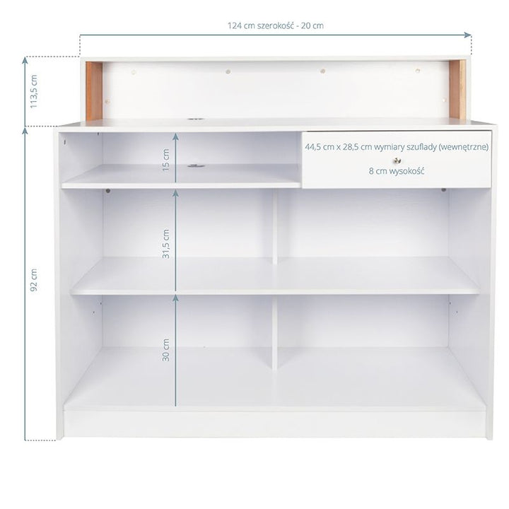 Receptiebalie Gabbiano Pearl Wit - afbeelding 3