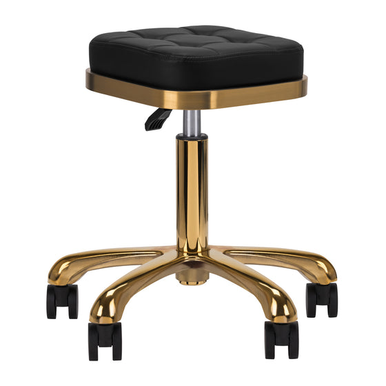 Justerbar taburet M-1645 - Guld/Sort