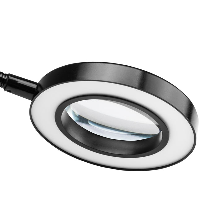 Loeplamp LED 5D met Tafelklem USB Zwanenhals Zwart - afbeelding 3