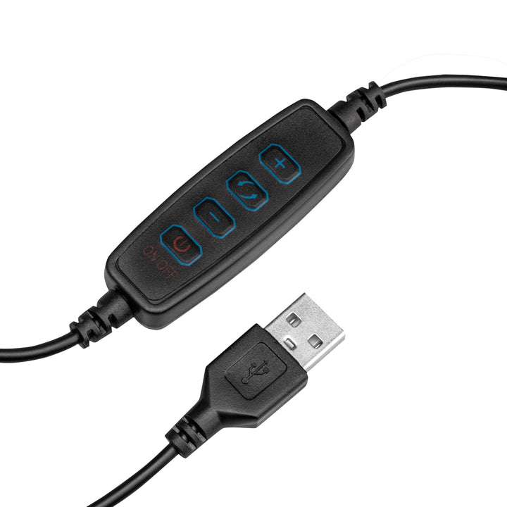 Loeplamp LED 5D met Tafelklem USB Zwanenhals Zwart - afbeelding 4
