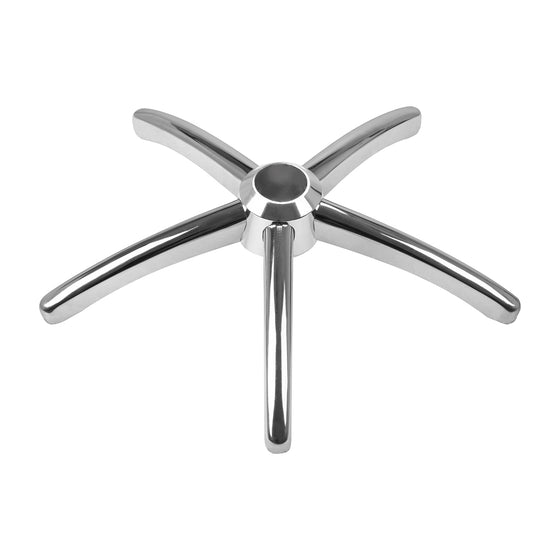 Taburetfod 5-arm Krom uden Hjul