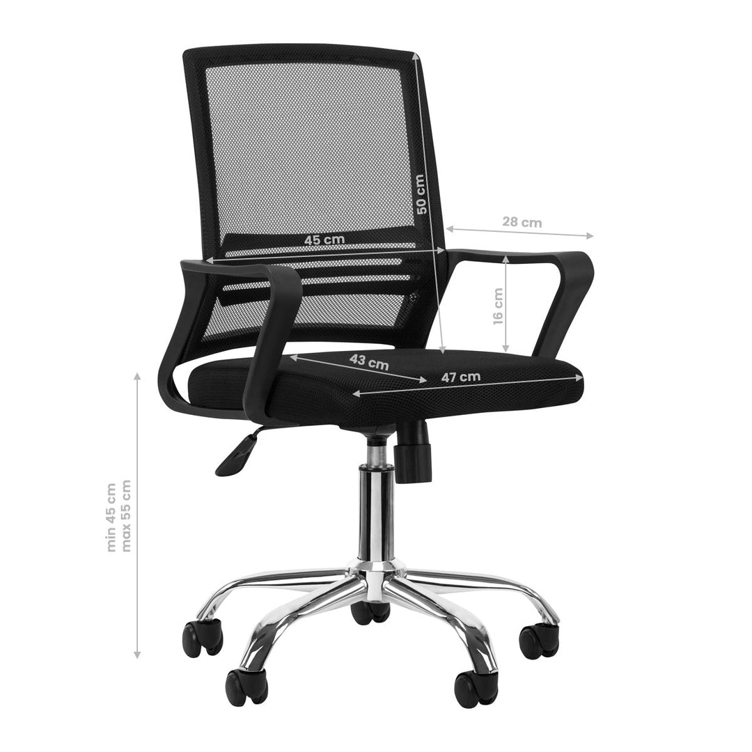 Bureaustoel Ergonomisch QS-03 Zwart - afbeelding 7