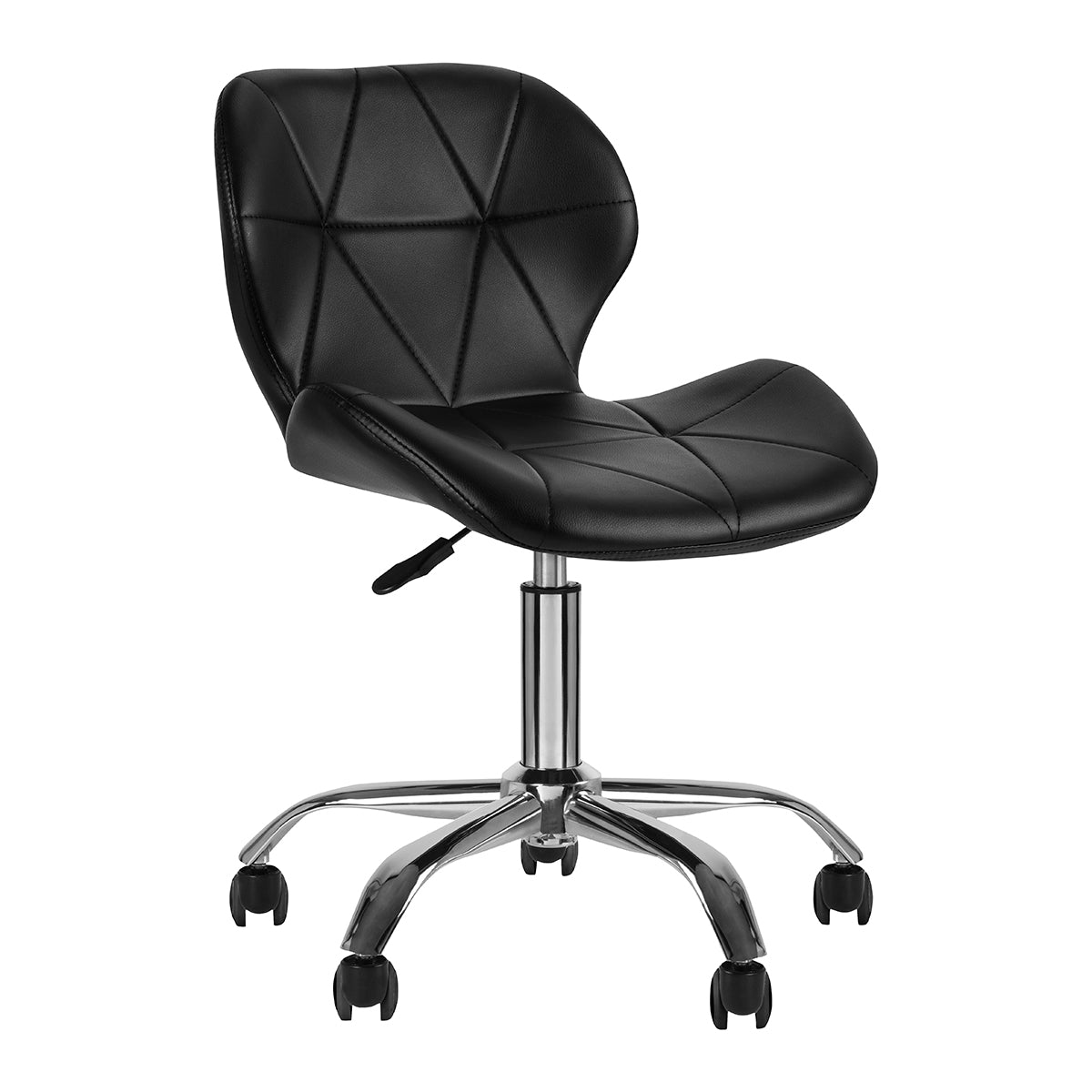 Salonstoel met Wielen Verstelbaar 4Rico QS-06 Zwart
