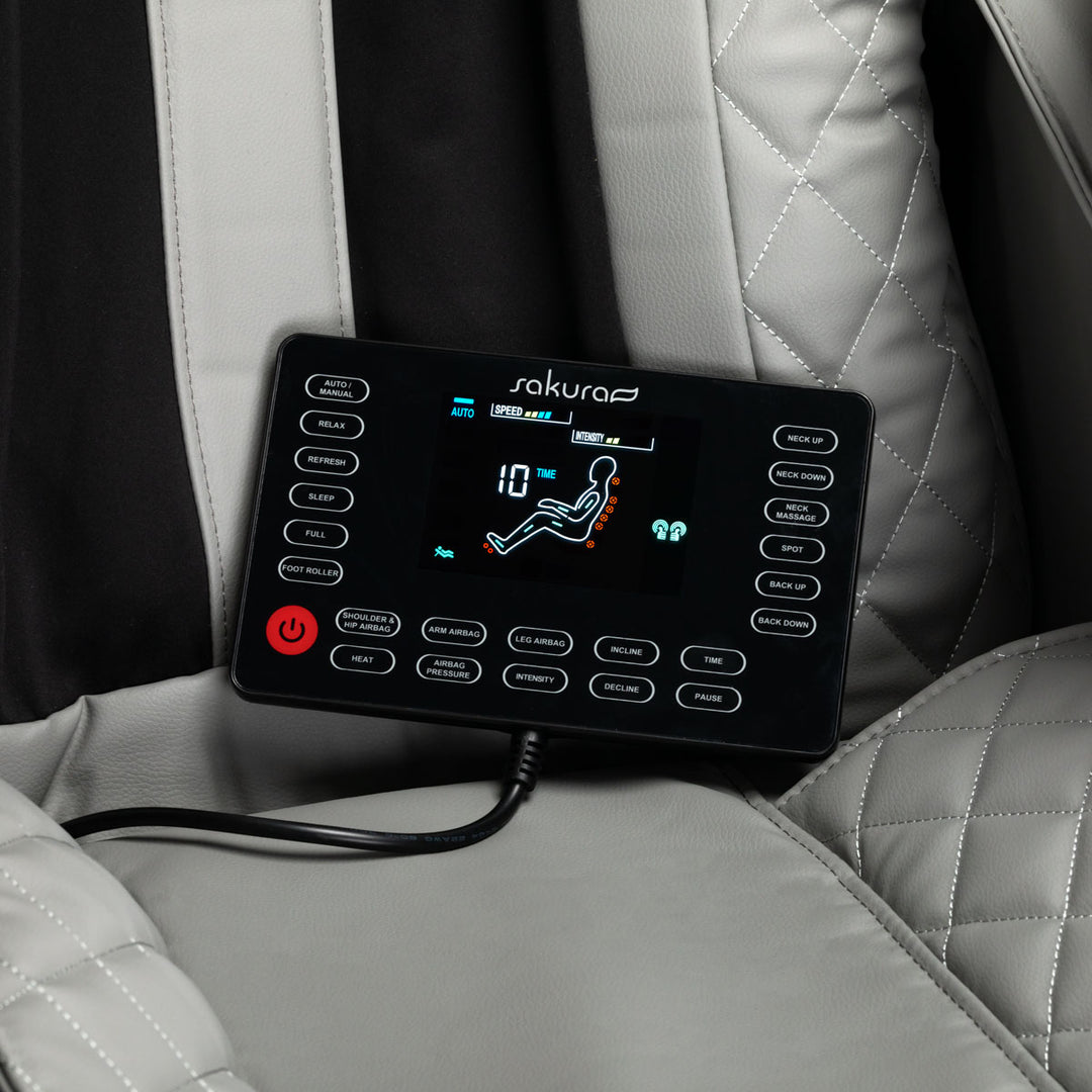 Massagestoel Elektrisch Sakura Standard 801 Grijs - afbeelding 10