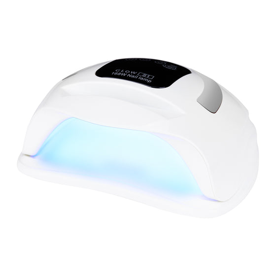 UV Lampe Negle Dual LED Glow S1 168W Hvid-Sølv