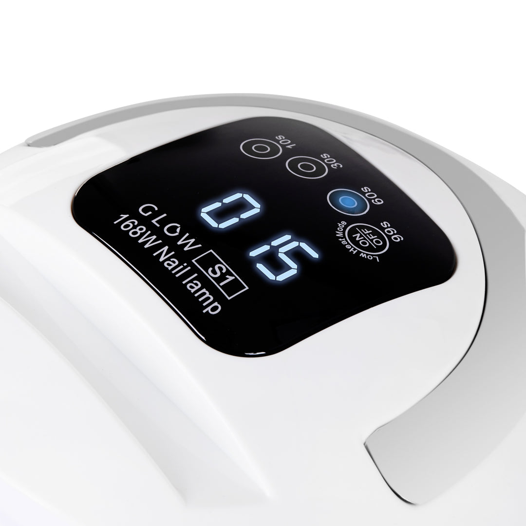 UV Lamp Nagels Dual LED Glow S1 168W Wit-Zilver - afbeelding 7