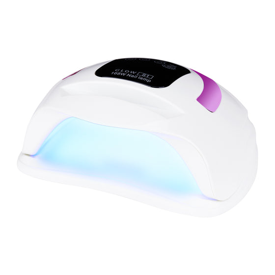 UV Lampe Negle Dual LED Glow S1 168W Hvid-Rosa