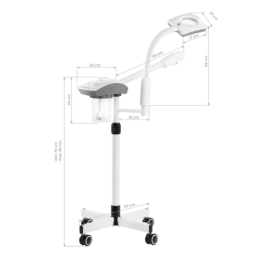 Vapozone med Ozonfunktion og Lup lampe Giovanni D-21 Hvid - billede 9