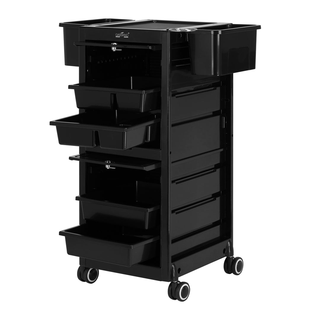 Werkwagen Kapper met Slot Gabbiano C12 Zwart - afbeelding 3