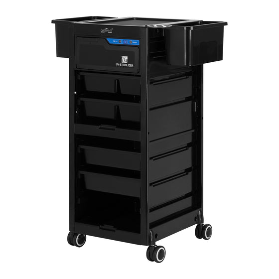 Frisørvogn Gabbiano med UV-Sterilisator 68UV Sort