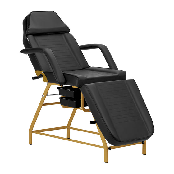 Behandlingsstol 557G med Bakke Guld-Sort