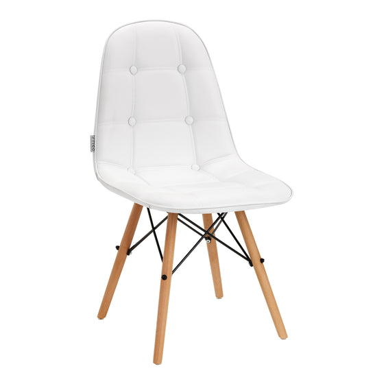 Salonstol Træ 4Rico QS-185 Hvid
