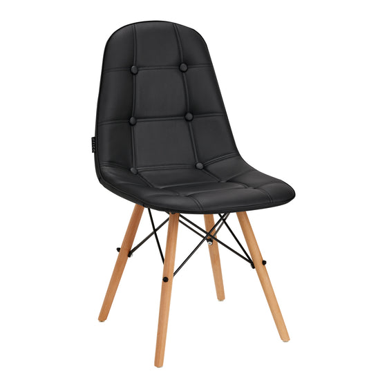 Salonstol Træ 4Rico QS-185 Sort