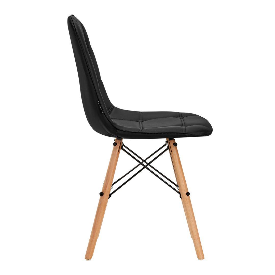 Salonstoel Hout 4Rico QS-185 Zwart - afbeelding 2