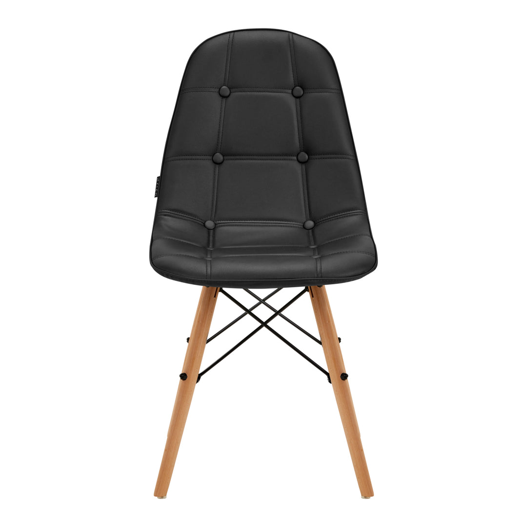 Salonstoel Hout 4Rico QS-185 Zwart - afbeelding 3